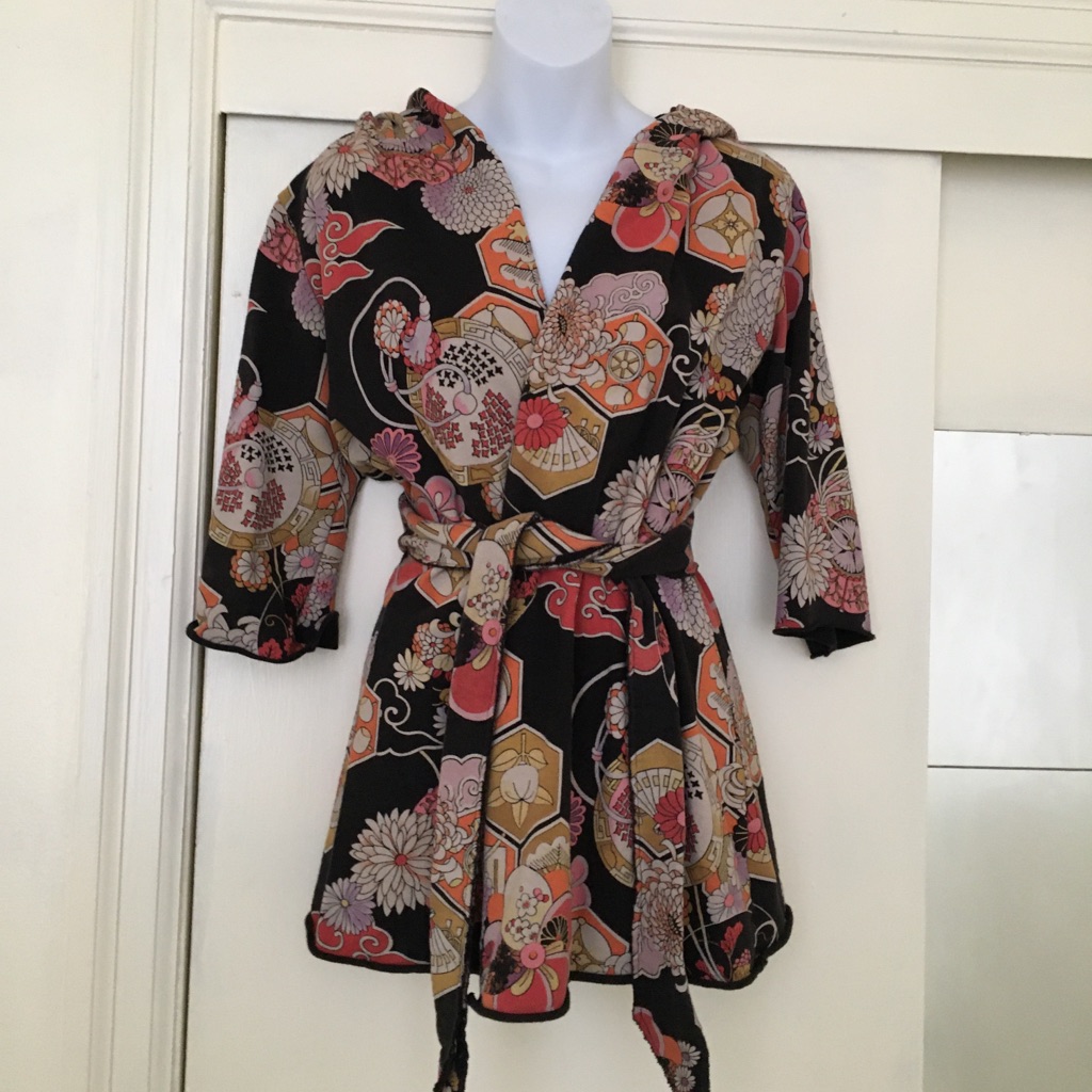 90s Grunge Style Lucky Brand Hooded Kimono